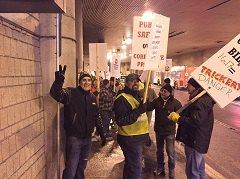 Skilled trades protest Bill 70 Schedule 17 at the Shaw Centre in Ottawa