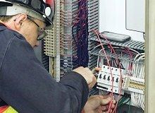 electrician working on wiring