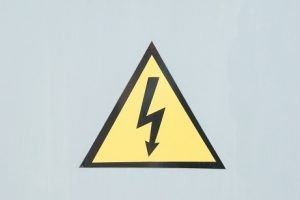 danger sign electric shock
