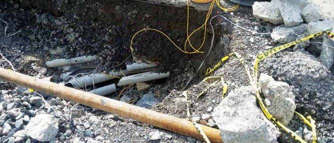 Electrical conduit improperly laid out