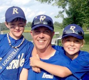 Rob Morneau, electrical worker killed at worksite, with his sons