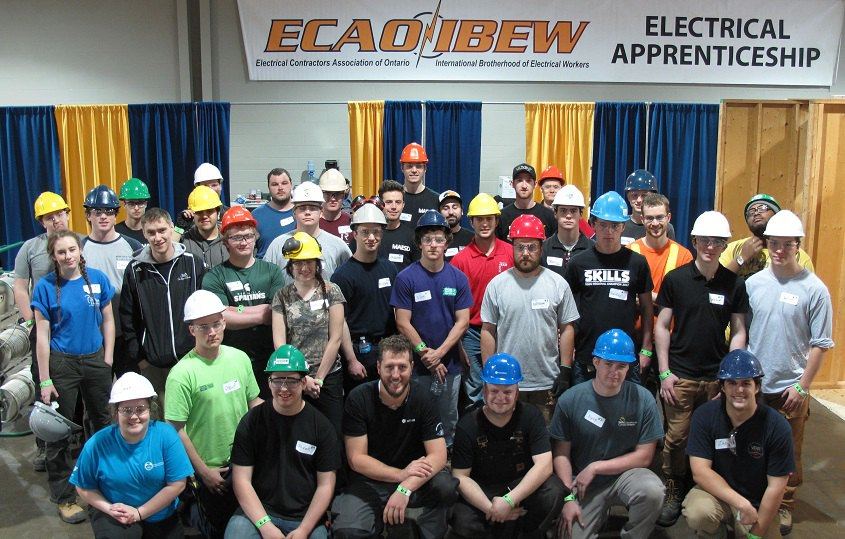 Skills Ontario 2017 Electrical Installation Competitors