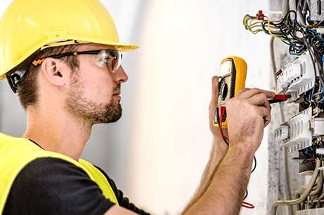 electrician in PPE